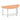 Office furniture impulse-semi-circle-table-with-post-leg Dynamic  Oak 160 Wide Silver