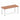 Office Table Impulse 180cm Straight Table With Post Leg Walnut Silver Dynamic Office  