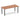 Office Table Impulse 180cm Straight Table With Post Leg Walnut Black Dynamic Office  