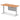 Office furniture air-height-adjustable-desk-with-steel-modesty-panel Dynamic  160 Colour Maple 