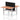 Air Back-to-Back Height Adjustable Bench Desk - 2 Person with Black Straight Screen dynamic  Desk Top  Beech Width 120cm