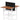 Air Back-to-Back Height Adjustable Bench Desk - 2 Person Black Screen dynamic  Desk Top  Walnut Width 120cm