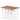 Air Back-to-Back Scalloped Edge Height Adjustable Bench Desk - 4 Person dynamic  Desk Top  Walnut Width 120cm