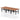 Air Back-to-Back Height Adjustable Bench Desk - 6 Person dynamic  Grey Oak Black Frame