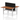 Air Back-to-Back Height Adjustable Bench Desk - 2 Person Black Screen dynamic  Desk Top  Walnut Width 140cm