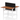 Air Back-to-Back Height Adjustable Bench Desk - 2 Person Black Screen dynamic  Desk Top  Walnut Width 140cm