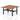 Air Back-to-Back Scalloped Edge Height Adjustable Bench Desk - 2 Person dynamic  Desk Top  Walnut Width 140cm