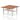 Air Back-to-Back Scalloped Edge Height Adjustable Bench Desk - 2 Person dynamic  Desk Top  Walnut Width 140cm