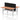 Air Back-to-Back Height Adjustable Bench Desk - 2 Person with Black Straight Screen dynamic  Desk Top  Beech Width 160cm