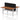 Air Back-to-Back Height Adjustable Bench Desk - 2 Person Black Screen dynamic  Desk Top  Walnut Width 160cm