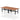 Air Back-to-Back Scalloped Edge Height Adjustable Bench Desk - 4 Person dynamic  Desk Top  Walnut Width 160cm