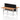 Air Back-to-Back Height Adjustable Bench Desk - 2 Person with Black Straight Screen dynamic  Desk Top  Oak Width 180cm