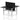 Air Back-to-Back Height Adjustable Bench Desk - 2 Person with Black Straight Screen dynamic  Desk Top  Black Width 120cm