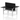 Air Back-to-Back Height Adjustable Bench Desk - 2 Person with Black Straight Screen dynamic  Desk Top  Black Width 140cm