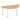 Office furniture impulse-semi-circle-table-with-post-leg Dynamic  Oak 160 Wide Chrome