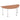 Office furniture impulse-semi-circle-table-with-post-leg Dynamic  Walnut 160 Wide Chrome