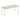 Office Table Impulse 180cm Straight Table With Post Leg Grey Oak Chrome Dynamic Office  