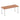 Office Table Impulse 180cm Straight Table With Post Leg Walnut Aluminium Dynamic Office  