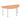 Office furniture impulse-semi-circle-table-with-post-leg Dynamic  Oak 160 Wide Aluminium