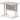 Office furniture impulse-100mm-straight-desk-cantilever-leg Dynamic  Silver Colour Grey Oak 