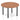 Office furniture impulse-round-table-with-post-leg Dynamic  Walnut Desk Colour 120 Wide