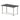 Office furniture impulse-black-series-straight-table Dynamic  Black 140 Wide