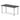 Office furniture impulse-black-series-straight-table Dynamic  Black 160 Wide
