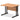 Office furniture impulse-100mm-straight-desk-cantilever-leg Dynamic  Black Colour Oak 