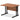 Office furniture impulse-100mm-straight-desk-cantilever-leg Dynamic  Black Colour Walnut 