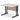 Office furniture impulse-100mm-straight-desk-cantilever-leg Dynamic  Black Colour Grey Oak 