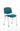 Office furniture iso-stacking-chair Dynamic  Bespoke Stevia Blue Colour Chrome 