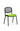 Office furniture iso-stacking-chair Dynamic  Bespoke Stevia Blue Colour Chrome Mesh Back 