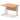 Office furniture impulse-100mm-straight-desk-cantilever-leg Dynamic  Silver Colour Oak 